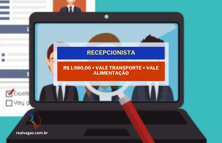 Vaga de Emprego: Recepcionista – Clínica Pediátrica