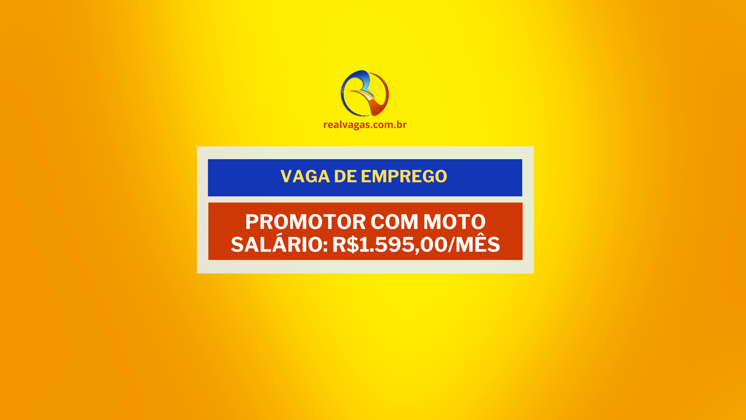 VAGA: PROMOTOR COM MOTO – LONDRINA