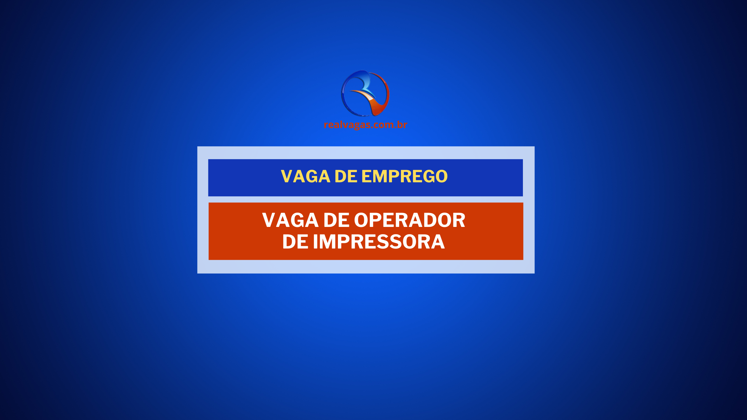 Vaga: Operador de Impressora Flexografia